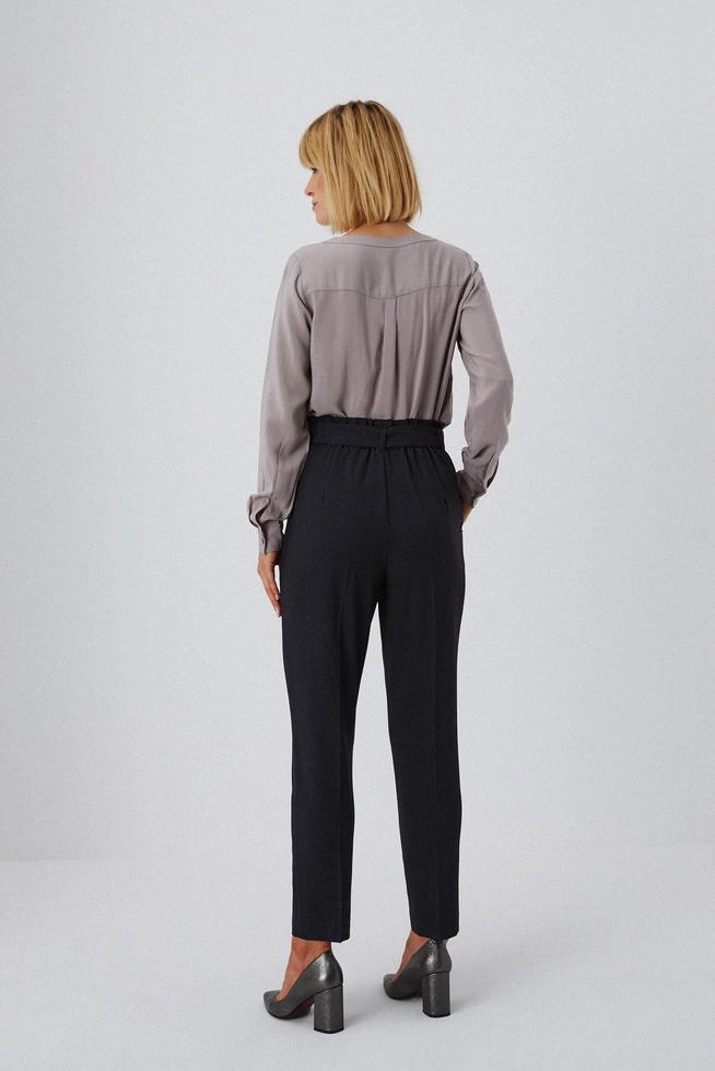 Eleganckie spodnie z wysokim stanem