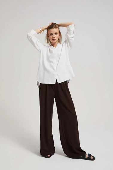 Lniana koszula biała