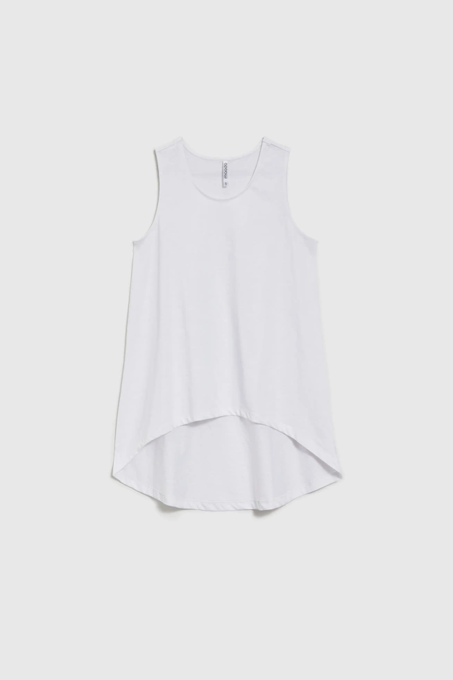 Asymetryczny top biały