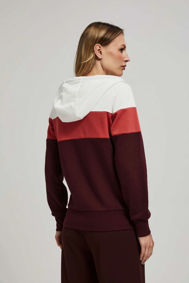 Bluza z kapturem kasztanowa