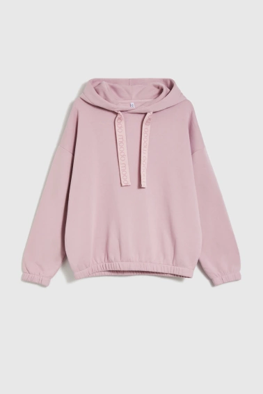 Bluza z kapturem różowa