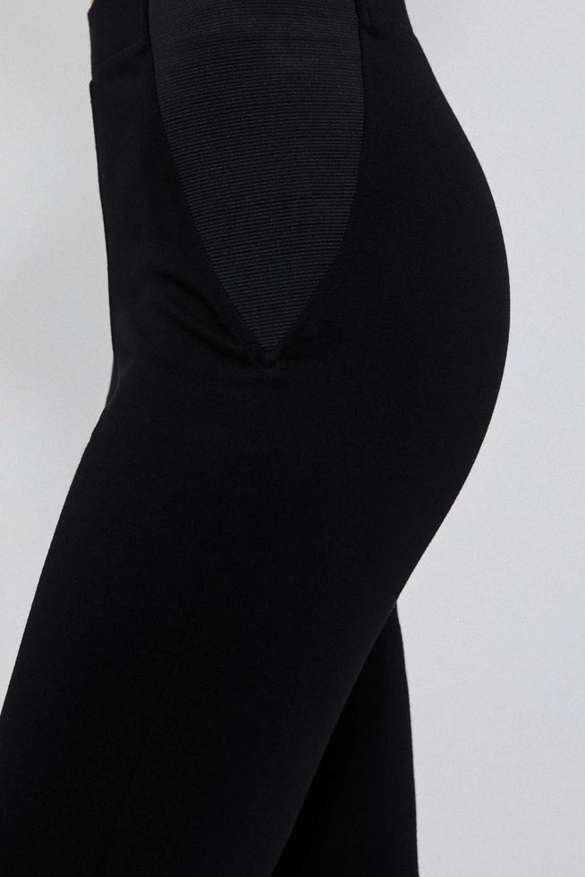 Legginsy z gumą w pasie czarne