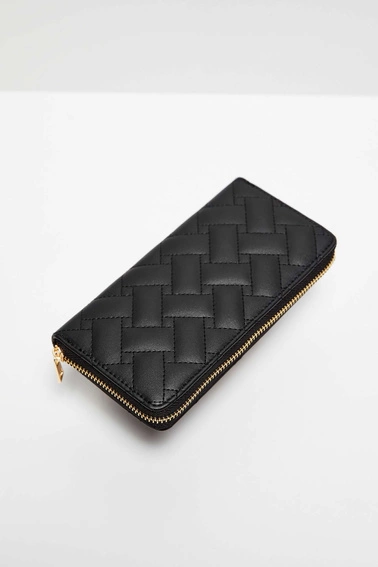 Porftel w geometryczny wzór czarny