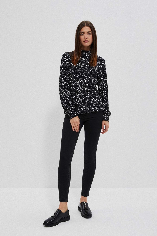 Jeansy z wysokim stanem czarne