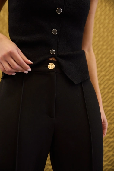 Spodnie dzwony czarne