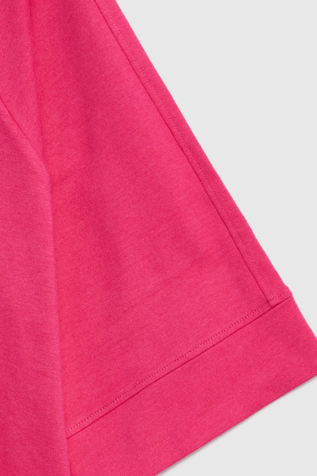 Bluza z krótkimi i szerokimi rękawami fuksjowa