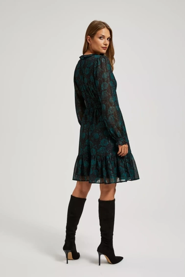 Szyfonowa sukienka z kwiatowym wzorem