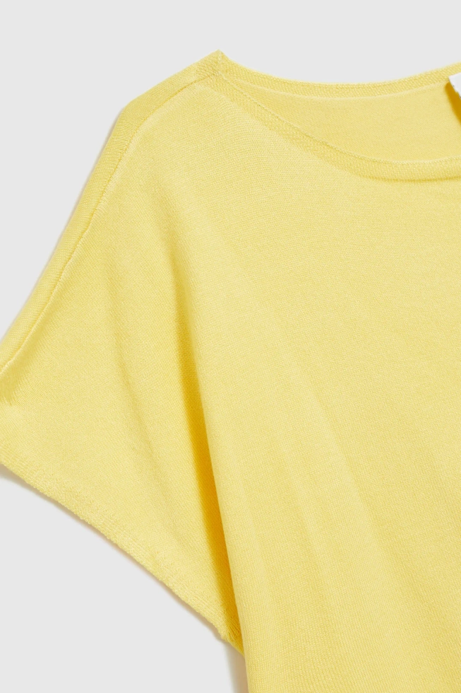 Cienki sweter żółty