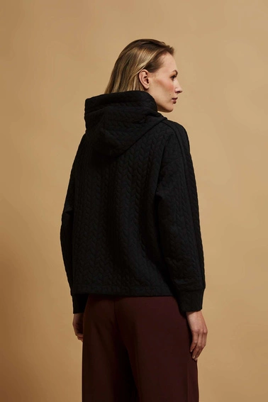 Bluza z kapturem czarna