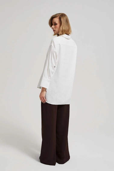 Lniana koszula biała