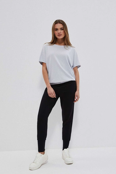 Bluza z krótkim rękawem szara