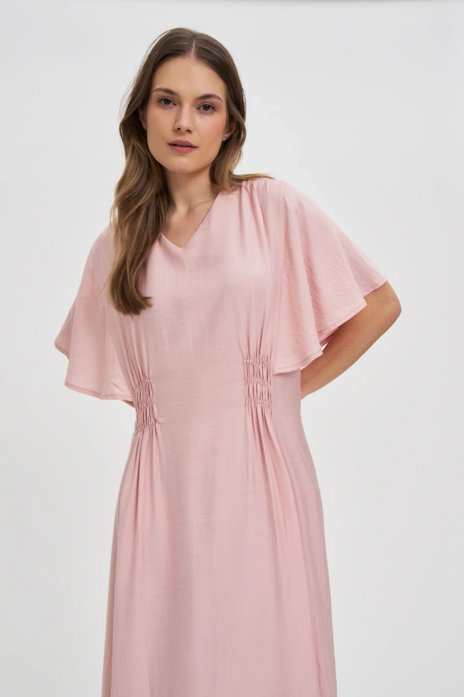Sukienka midi różowa
