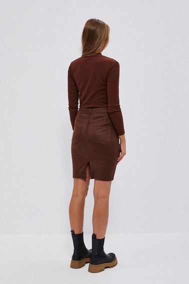 Spódnica ołówkowa kasztanowa