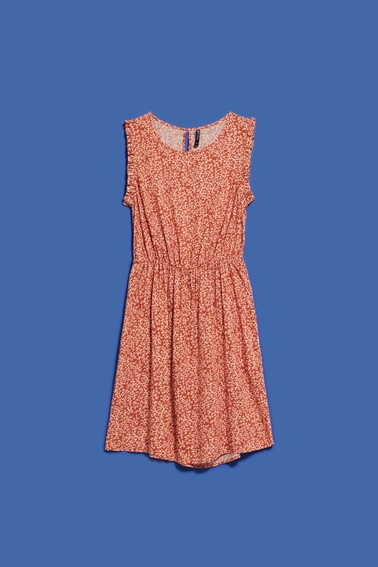 Wzorzysta sukienka brązowa