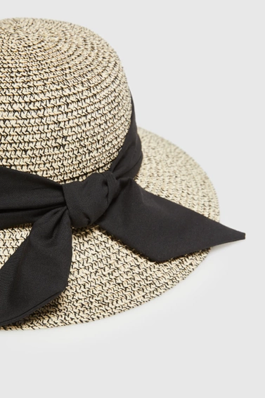 Kapelusz z kokardą czarny