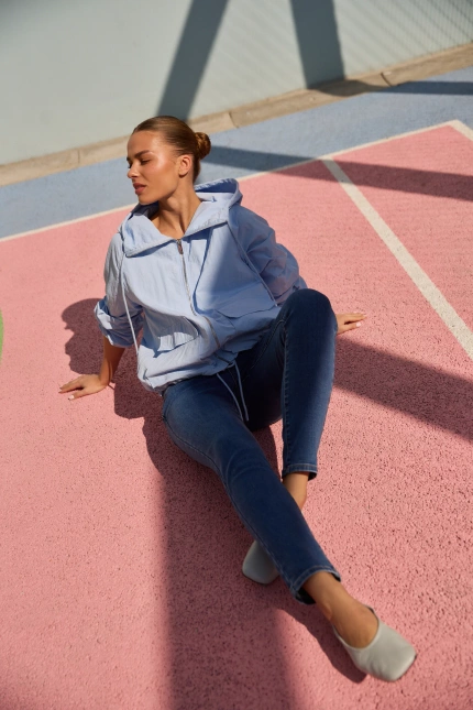 Jeansy rurki niebieskie