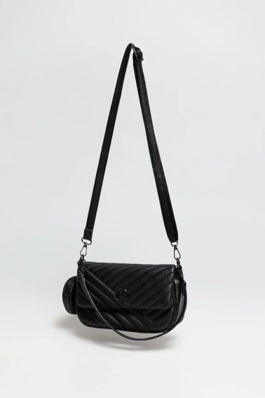 Torebka z podwójnym uchwytem czarna