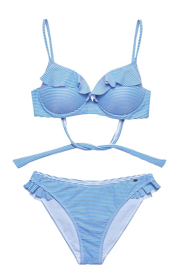 Dół od bikini niebieski