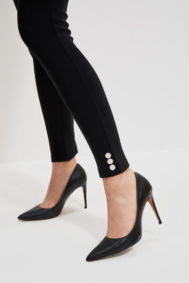 Gładkie spodnie typu rurki