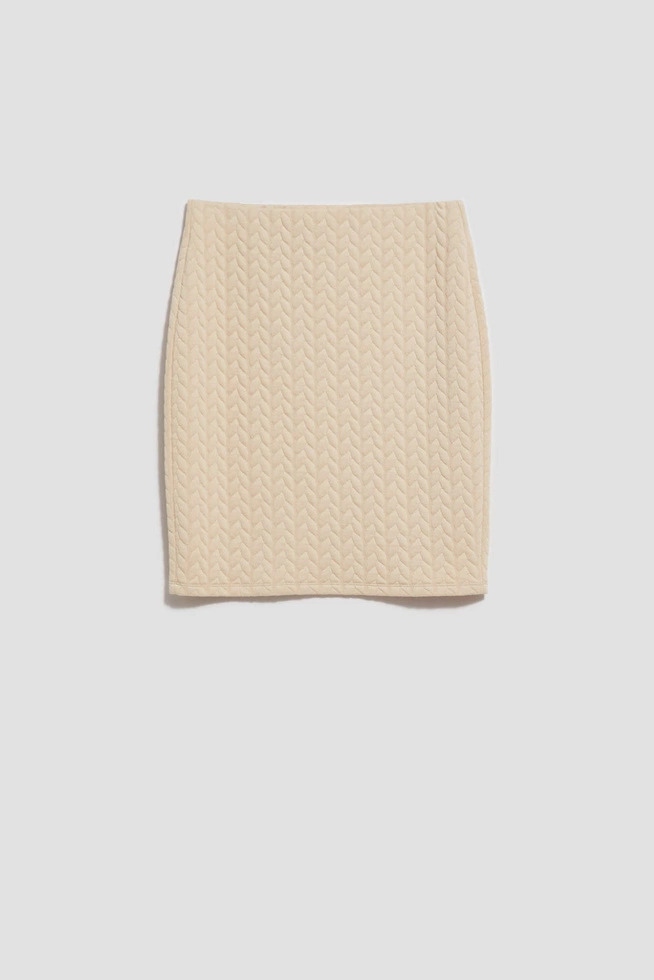 Ołówkowa spódnica piaskowa