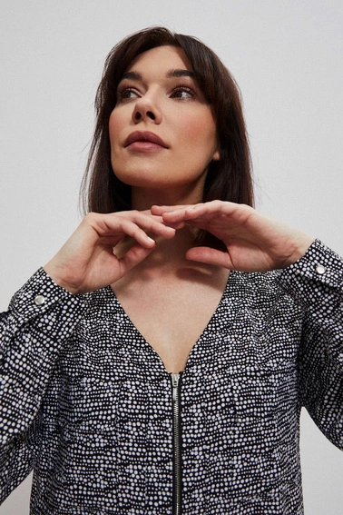 Wiskozowa koszula z printem