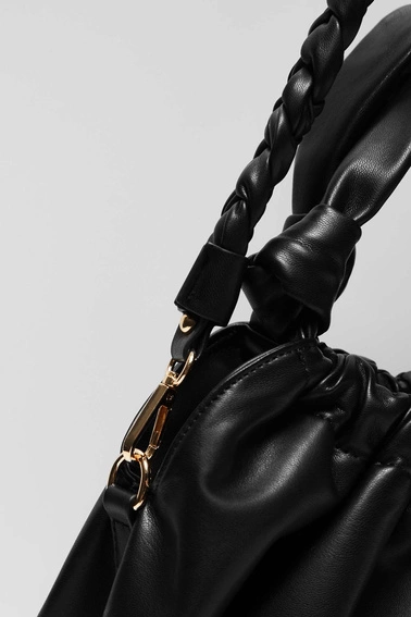 Torebka z eko skóry czarna