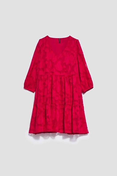 Rozkloszowana sukienka w kwiaty