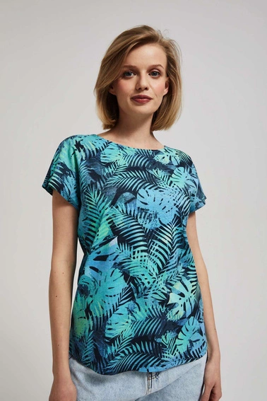 T-shirt z tropikalnym wzorem