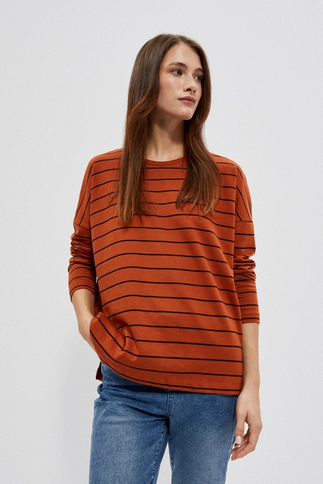 Bluza brązowa w paski