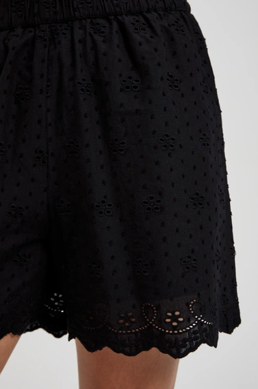 Bawełniane szorty czarne