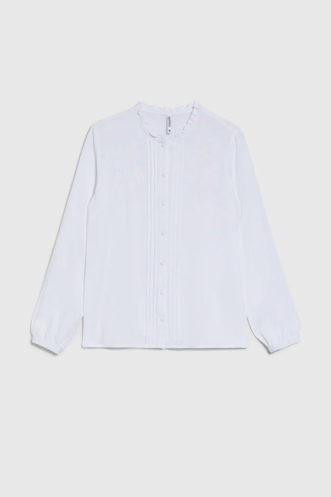 Koszula z wiskozy biała