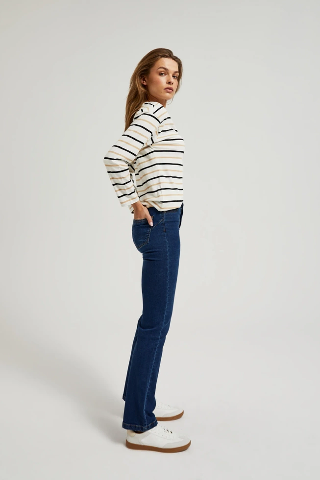 Jeansy z prostą nogawką niebieskie