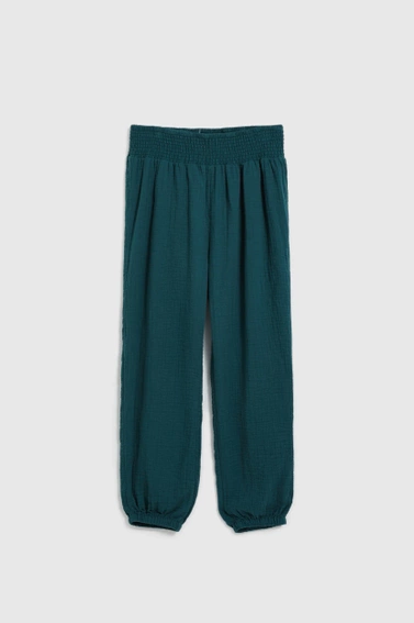 Bawełniane spodnie zielone