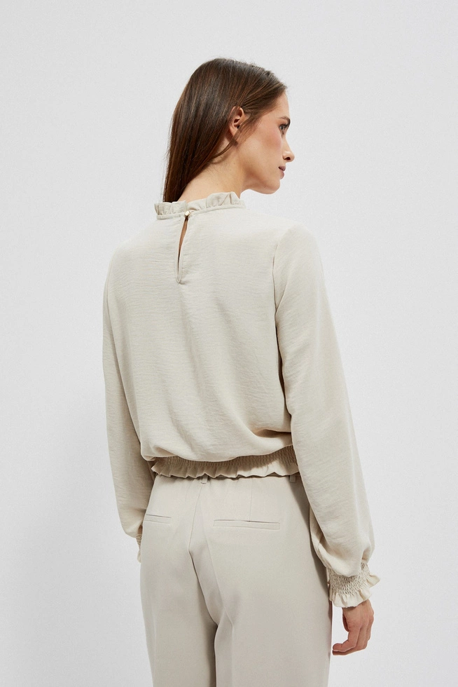 Gładka koszula piaskowa