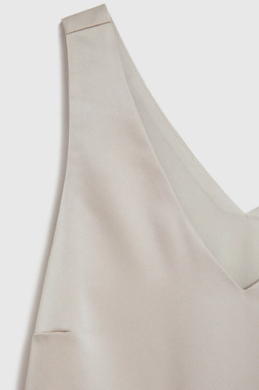 Gładka koszula beżowa