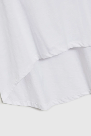 Asymetryczny top biały