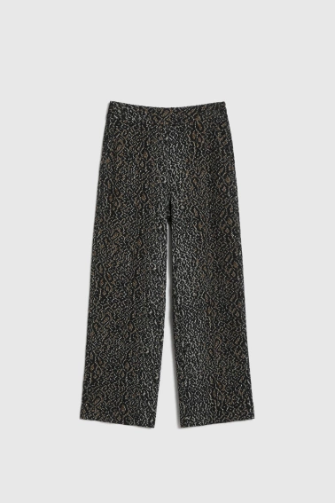 Spodnie w panterkę czarne