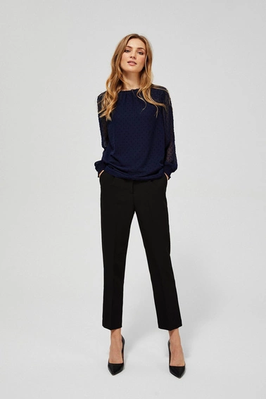 Koszula z transparentnymi rękawami