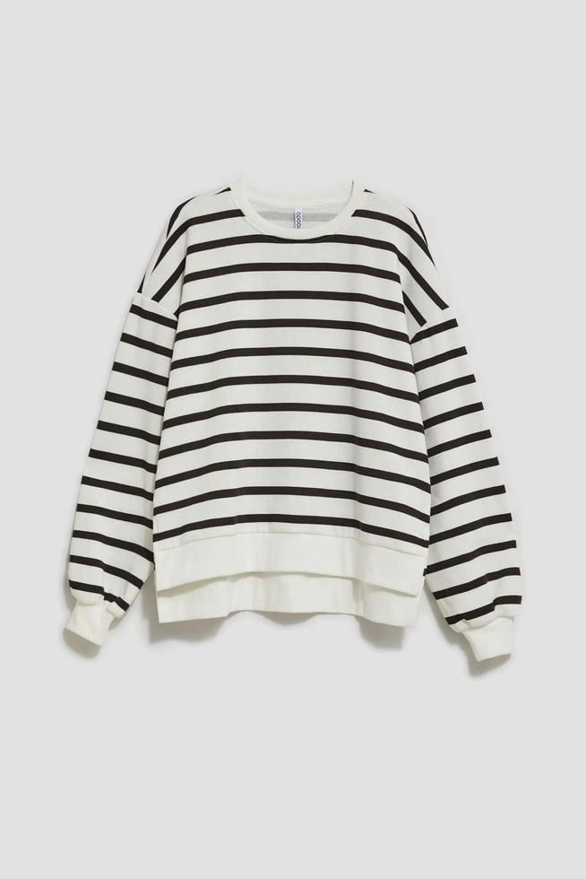 Bluza w paski z bufaistymi rękawami