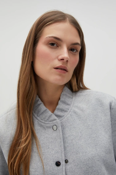 Kurtka bomberka szara