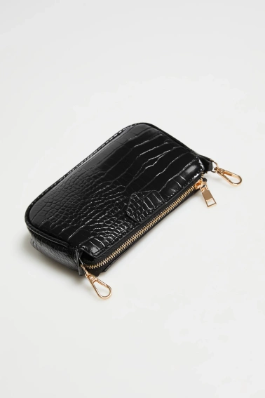 Podwójna torebka czarna