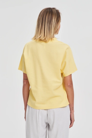 Bawełniana bluzka żółta