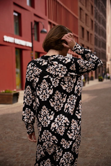 Wiskozowa koszula czarna