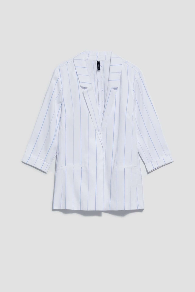 Marynarka w paski biała