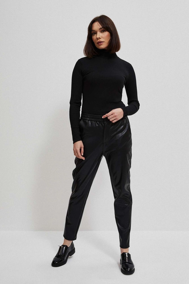 Bawełniany golf czarny