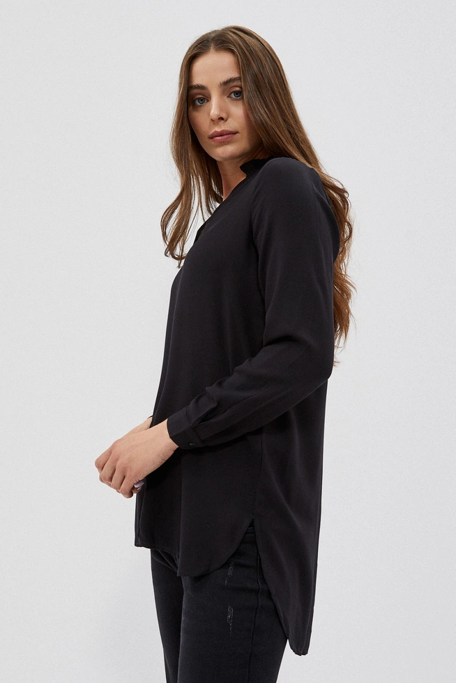 Gładka koszula zapinana na guziki