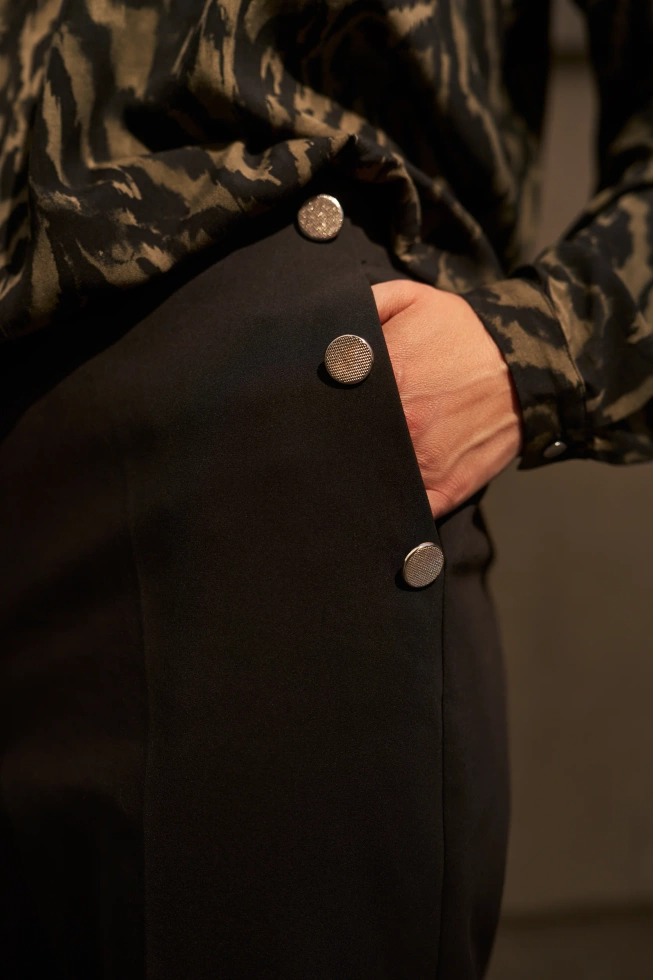 Spodnie cygaretki czarne