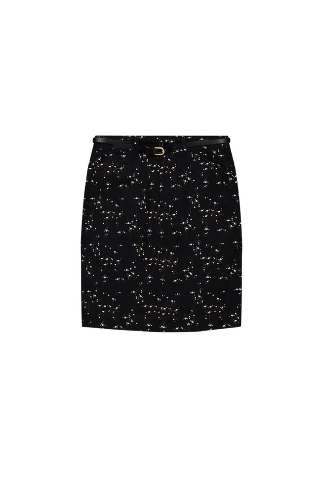 Ołówkowa spódnica z nadrukiem