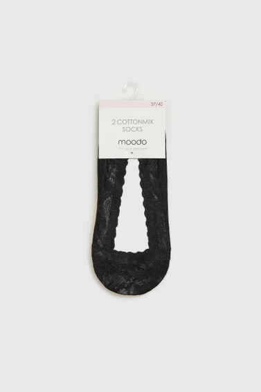 Skarperki stopki koronkowe 2-pack 