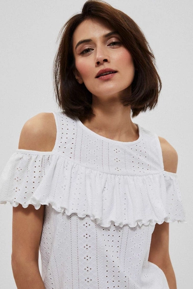 Bluzka cold arms z falbaną